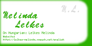 melinda lelkes business card